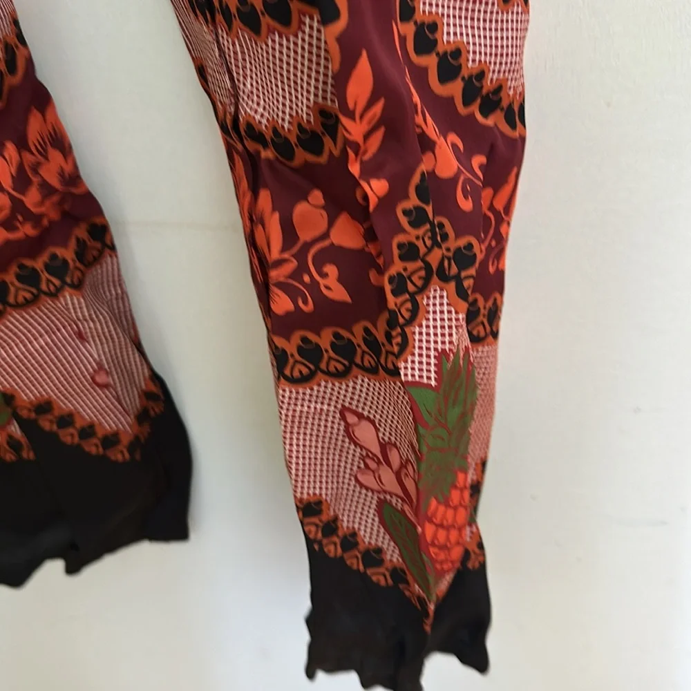 Farm Rio x Anthropologie Red Floral One-Shoulder Jumpsuit - Picture 7 of 8